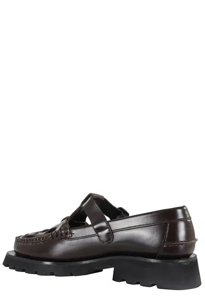 Hereu Soller Sport Leather Loafers In Black