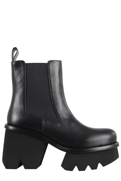Paloma Barceló Elvia Ankle Boot With Round Toe In Black