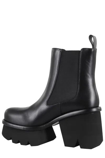 Paloma Barceló Elvia Ankle Boot With Round Toe In Black