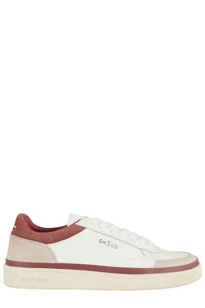 Ghoud Ghōud 'pads' Sneakers In White And Beige Leather In White