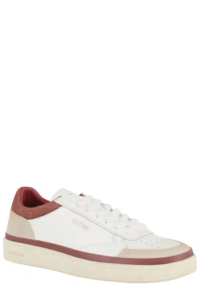 Ghoud Ghōud 'pads' Sneakers In White And Beige Leather In White