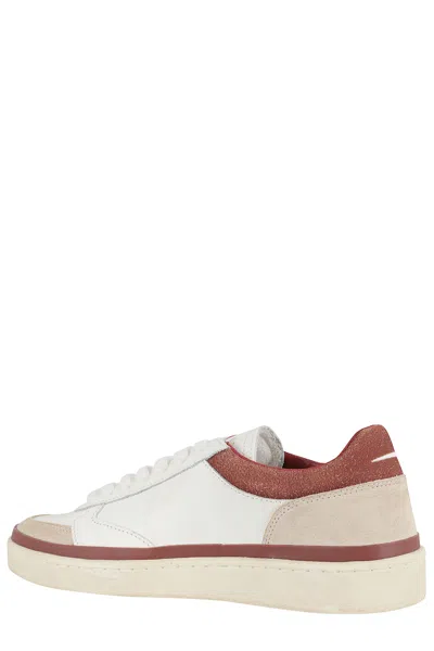 Ghoud Ghōud 'pads' Sneakers In White And Beige Leather In White