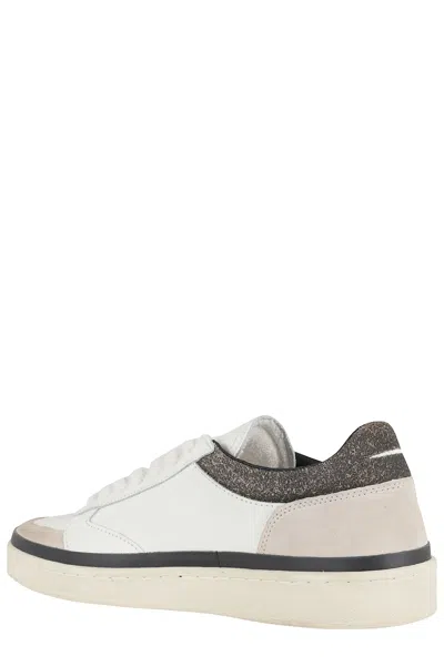 Ghoud Ghōud 'pads' Sneakers In White And Brown Leather In White