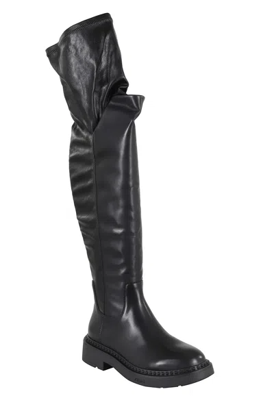 Ash Maxim Over-the-knee Boots In Black