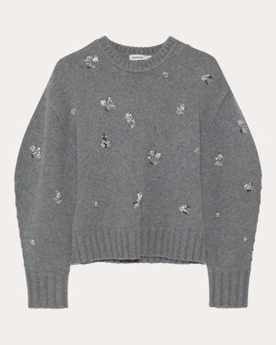 Simkhai Coraline Embellished Wool And Cashmere-blend Sweater In Gray