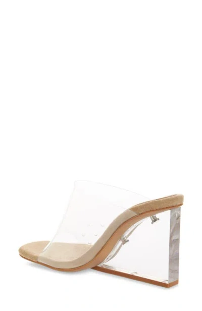 Jeffrey Campbell Acetate Wedge Mule In White