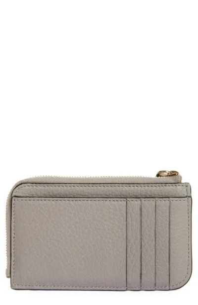 Chloé Gray Alphabet Zip Card Holder In Gray