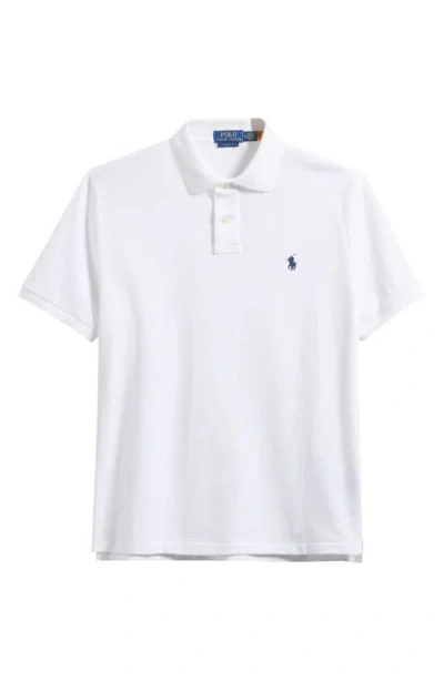 Polo Ralph Lauren White Cotton Polo Shirt With Logo In White