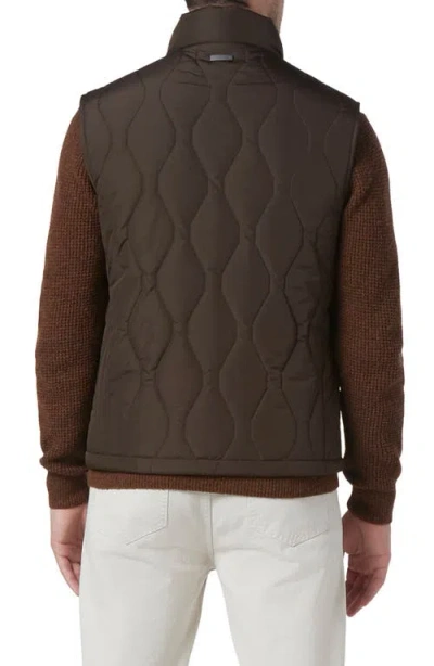 Andrew Marc Hampden Quilted Vest In Green