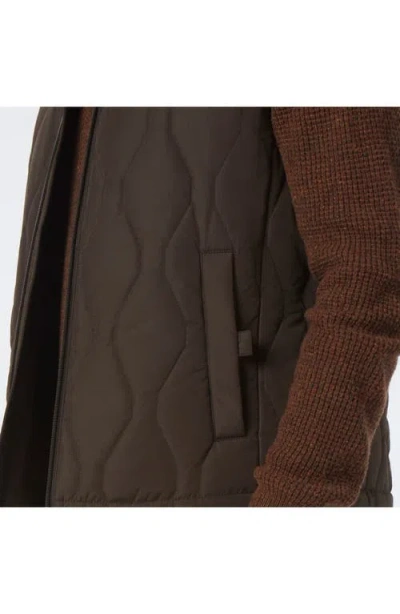 Andrew Marc Hampden Quilted Vest In Green