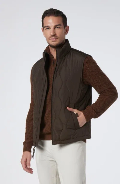 Andrew Marc Hampden Quilted Vest In Green