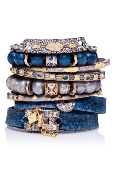 Armenta Pavé Huggie Bracelet In Black