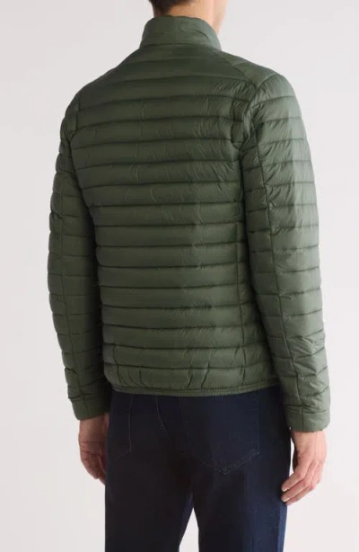 Save The Duck Alexander Quilted Water Resistant Insulated Puffer Jacket In Green