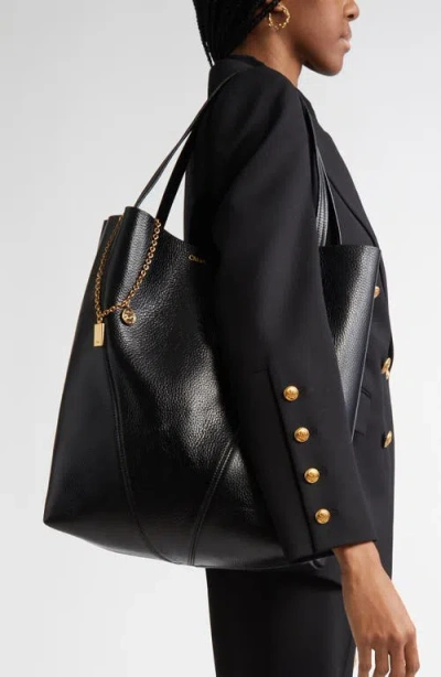 Chloé Borsa Shopping Spin Piccola In Pelle Nera Donna In Black