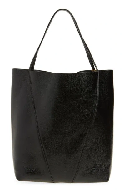 Chloé Borsa Shopping Spin Piccola In Pelle Nera Donna In Black