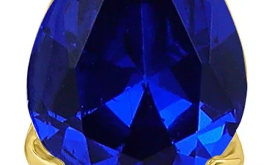 Christian Siriano Pear Cubic Zirconia Cluster Drop Earrings In Gold