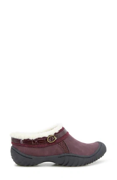Jbu Ginger Faux Fur Lined Clog In Multi