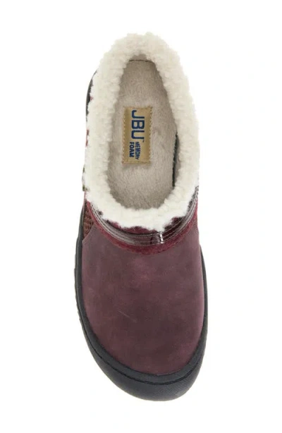 Jbu Ginger Faux Fur Lined Clog In Multi