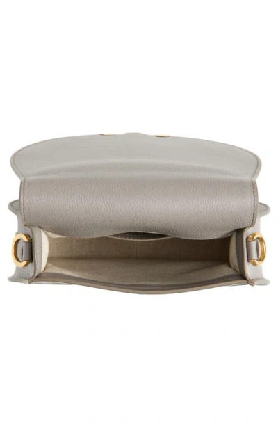 Chloé Large Marcie Leather Crossbody Bag In Gray
