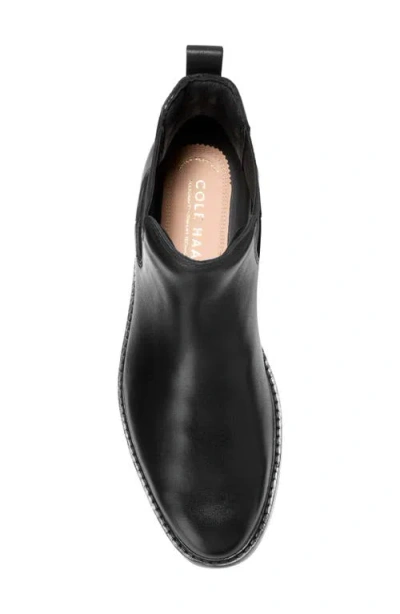 Cole Haan Newmark Grand Water Resistant Chelsea Boot In Black