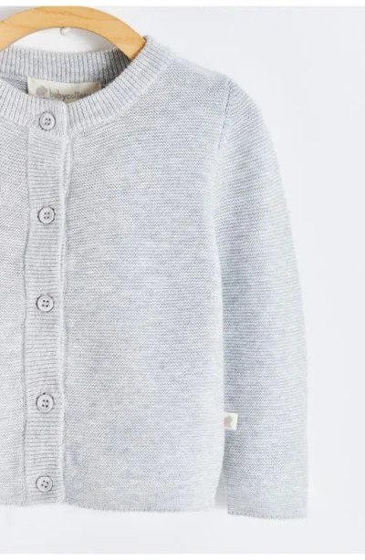 Babycottons Premium Peruvian Pima Cotton My First Knit Knitted Cardigan & Pants Set For Infant In White