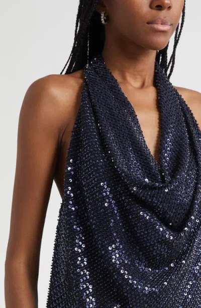 Ramy Brook Alice Sequin Halter Top In Multi