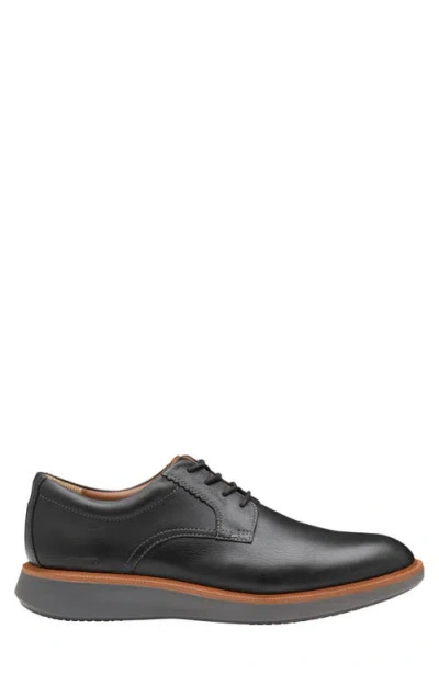Johnston & Murphy Parker Waterproof Plain Toe Derby In Black