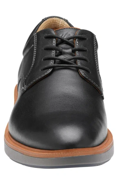 Johnston & Murphy Parker Waterproof Plain Toe Derby In Black