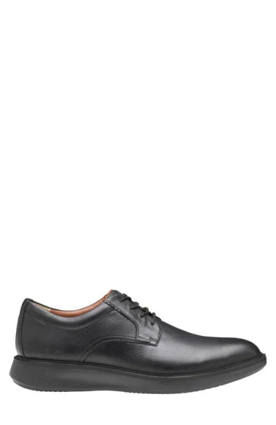 Johnston & Murphy Parker Waterproof Plain Toe Derby In Black