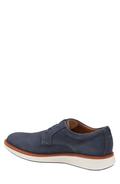 Johnston & Murphy Parker Waterproof Plain Toe Derby In Blue
