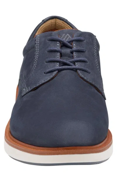Johnston & Murphy Parker Waterproof Plain Toe Derby In Blue