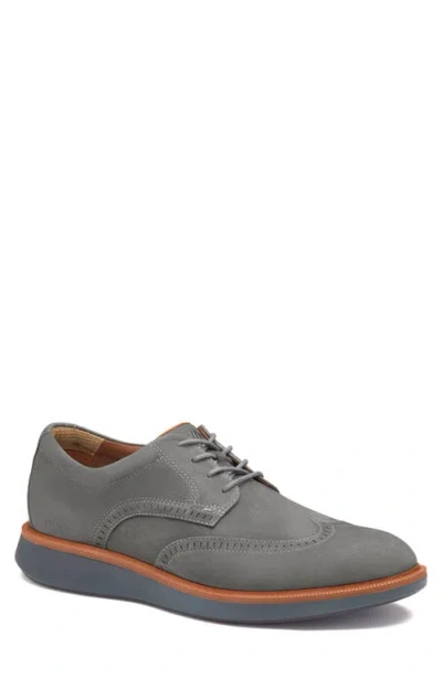 Johnston & Murphy Parker Waterproof Wingtip Derby In Gray