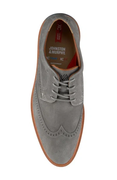 Johnston & Murphy Parker Waterproof Wingtip Derby In Gray