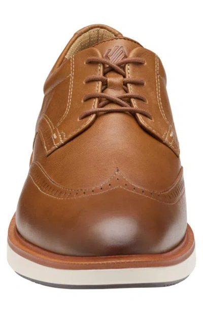 Johnston & Murphy Parker Waterproof Wingtip Derby In Brown