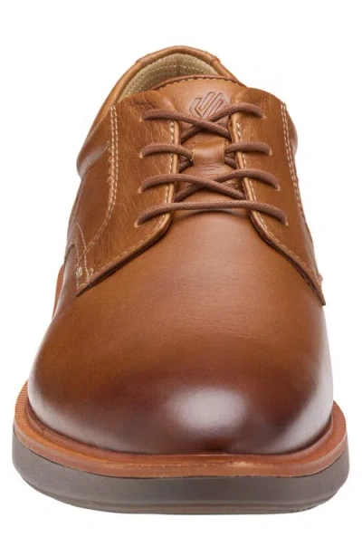 Johnston & Murphy Parker Waterproof Plain Toe Derby In Brown
