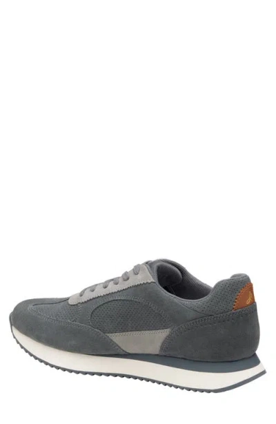 Johnston & Murphy Chase Perforated Sneaker In Gray