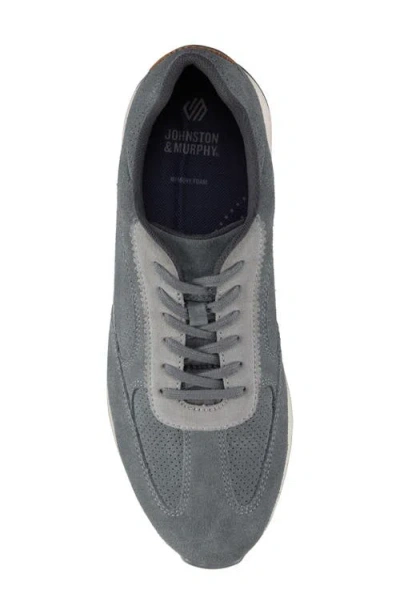 Johnston & Murphy Chase Perforated Sneaker In Gray