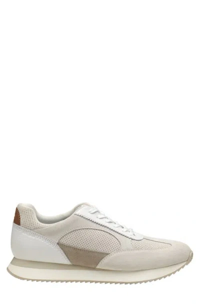 Johnston & Murphy Chase Perforated Sneaker In Neutral