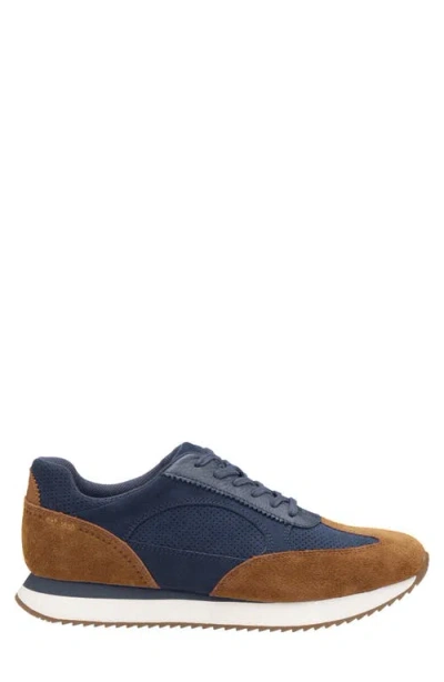Johnston & Murphy Chase Perforated Sneaker In Blue