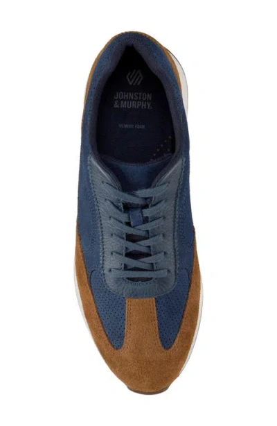 Johnston & Murphy Chase Perforated Sneaker In Blue
