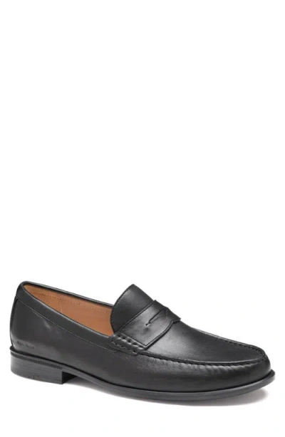 Johnston & Murphy Harrison Penny Loafer In Black