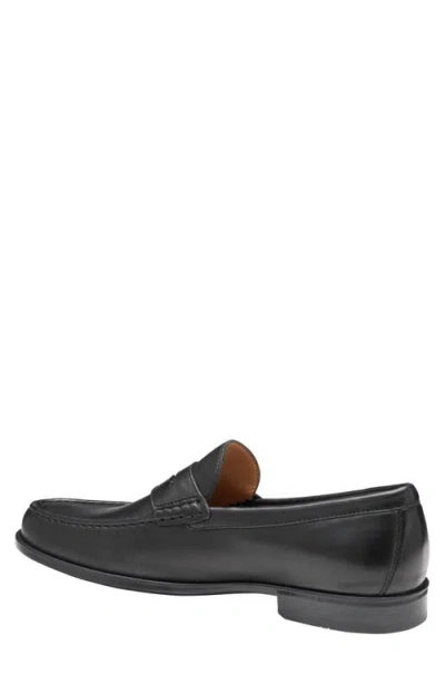 Johnston & Murphy Harrison Penny Loafer In Black