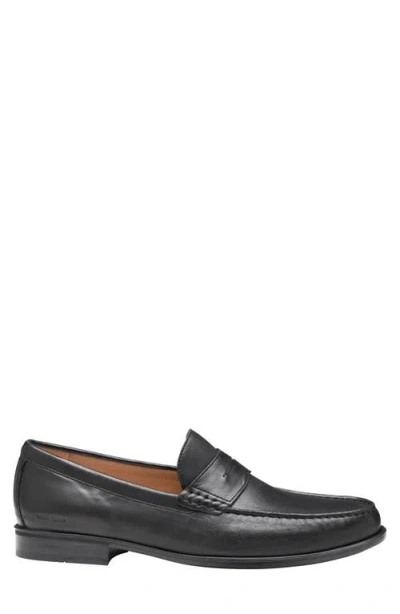 Johnston & Murphy Harrison Penny Loafer In Black