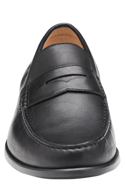 Johnston & Murphy Harrison Penny Loafer In Black