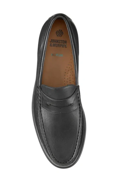 Johnston & Murphy Harrison Penny Loafer In Black