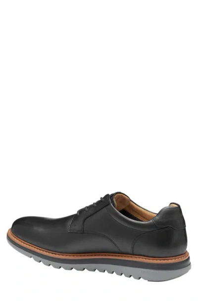 Johnston & Murphy Braxton Plain Toe Derby In Black