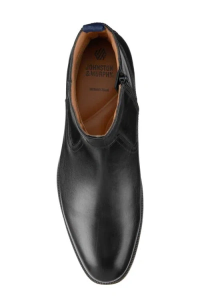 Johnston & Murphy Reeve Zip Boot In Black