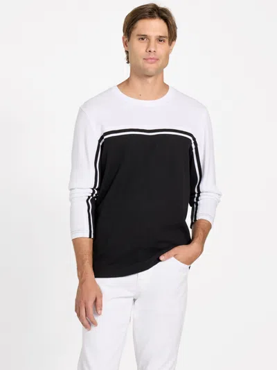 Guess Factory Eduardo Color-block Tee In Black