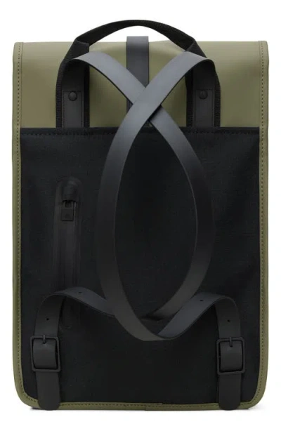 Rains Mini Waterproof Backpack In Green