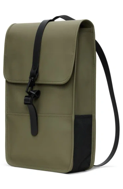 Rains Mini Waterproof Backpack In Green